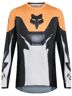 Bluza enduro Fox 180 Noble czarno-biało-pomarańczowa
