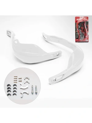 Handbary BikeTec uniwersalne [mocowania 22mm i 28mm] białe