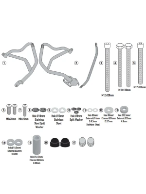 Gmole silnika Kappa BMW F 900 XR (20-) czarne