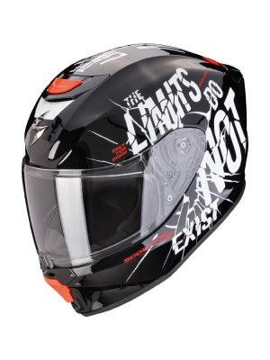 Kask integralny dziecięcy Scorpion EXO-JNR Air Boum czarno-biały
