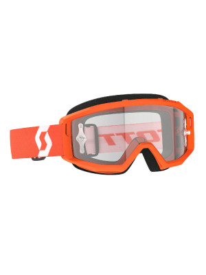 Gogle motocyklowe Scott Primal Clear pomarańczowo-białe