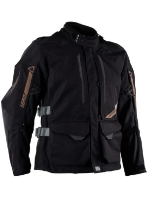Kurtka motocyklowa tekstylna Leatt DriTour 5.5 Stealth czarno-szara