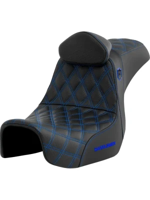 Kanapa motocyklowa dla kierowcy i pasażera z podparciem lędźwiowym Saddlemen SDC Performance Pro Series Gripper Harley Davidson FXD/ FXDWG/ FLD Dyna