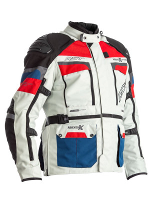 Kurtka motocyklowa z poduszką powietrzną RST Pro Series Adventure-X Airbag niebiesko-czerwona