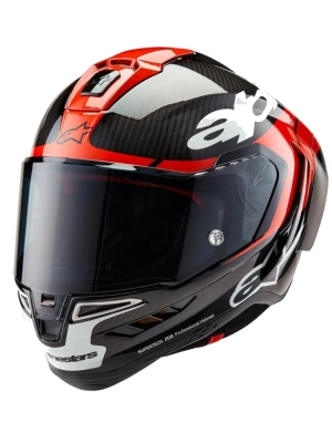 Kask integralny Alpinestars Supertech R10 Element czarno-czerwony