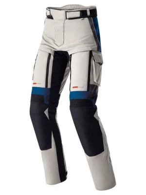 Spodnie motocyklowe tekstylne RST Pro Series Adventure D3O biało-niebieskie