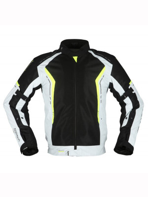 Kurtka motocyklowa Modeka Khao Air czarno-popielato-neonowa