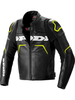 Kurtka motocyklowa skórzana Spidi Evorider 2 czarna-fluo