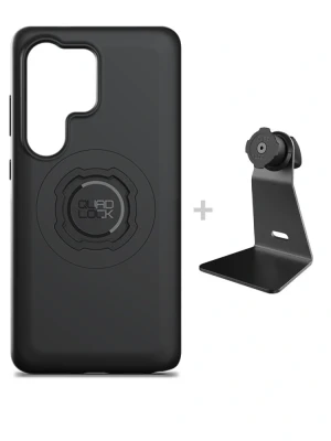 Zestaw na biurko: etui MAG na telefon Samsung Galaxy S26 Ultra (magnetyczne) oraz uchwyt Quad Lock