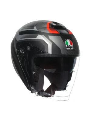 Kask otwarty AGV Irides Zurigo czarno-szary matowy