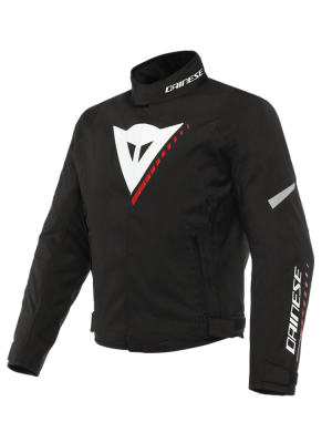 Kurtka motocyklowa tekstylna Dainese Veloce D-Dry czarno-biało-czerwona
