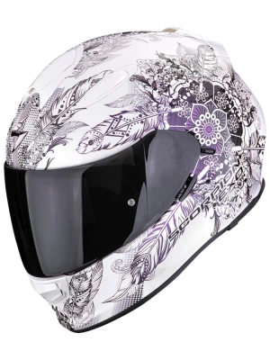 Kask integralny Scorpion Exo-491 Dream biało-fioletowy