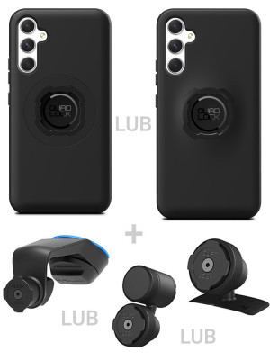 Zestaw do samochodu: etui na telefon Samsung Galaxy A34 + mocowanie Quad Lock