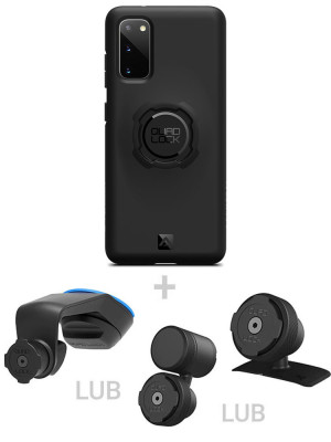 Zestaw do samochodu: etui na telefon Samsung Galaxy S20 oraz mocowanie Quad Lock