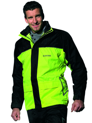 Kurtka przeciwdeszczowa Racer Fluo fluo-czarna