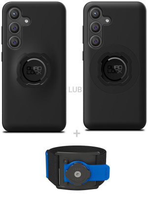 Zestaw do biegania: etui na telefon Samsung Galaxy S24 oraz opaska sportowa Quad Lock