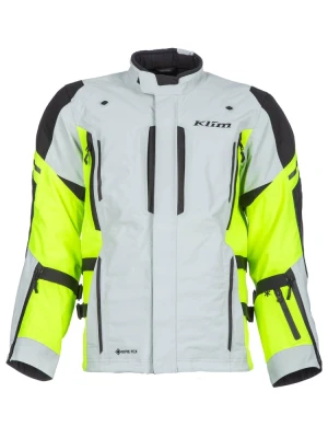 Kurtka motocyklowa tekstylna Klim Latitude szaro-fluo żółta