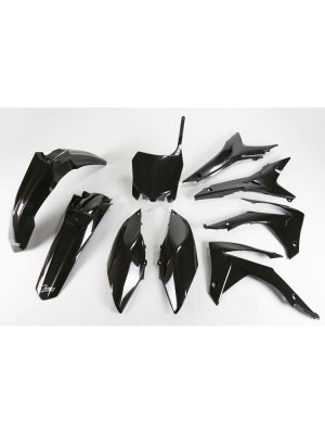 Komplet plastików UFO do Hondy CRF 250R (14-17), CRF 450R (13-16) z pokrywą filtra powietrza czarny