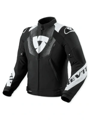 Kurtka motocyklowa tekstylna REV’IT! Hyperspeed 3 H2O czarno-biała