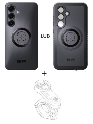 Zestaw na motocykl: etui na telefon Samsung Galaxy S25 + mocowanie SP Connect