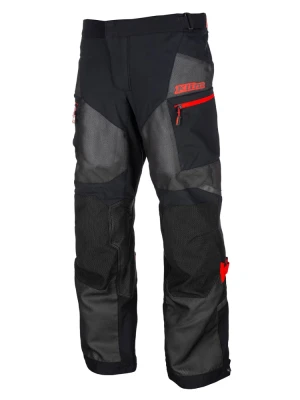 Spodnie motocyklowe tekstylne Klim Baja czarno-czerwone