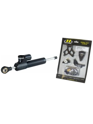 Zestaw: amortyzator skrętu progresywny Hyperpro RSC [75 mm] + zestaw mocujący BMW F 900 R (20-23) czarny