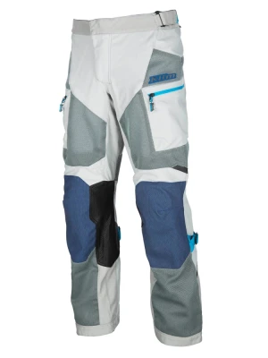 Spodnie motocyklowe tekstylne Klim Baja szaro-niebieskie