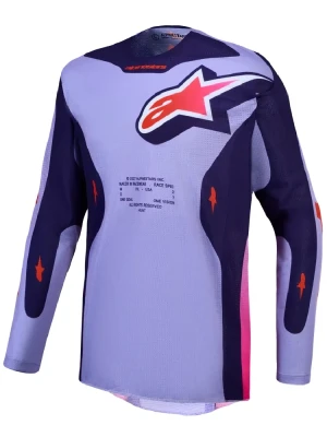 Bluza cross Alpinestars MX Racer Air Hunt fioletowo-różowa