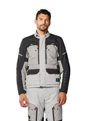 Kurtka motocyklowa tekstylna REV’IT! Outback 5 H2O szaro-czarna