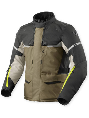 Kurtka motocyklowa tekstylna REV’IT! Outback 4 H2O zielono-szara