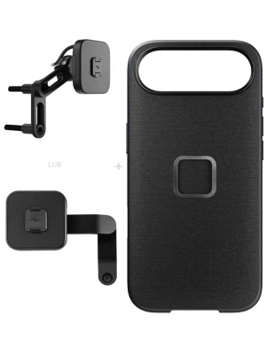 Zestaw na motocykl: etui Peak Design Mobile Everyday Fabric do smartfona Iphone 17 Air z mocowaniem motocykla