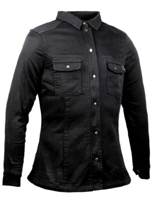 Koszula motocyklowa damska John Doe Motoshirt czarna