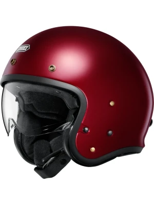Kask otwarty Shoei J.O2 czerwony