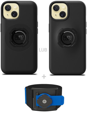 Zestaw do biegania: etui na telefon iPhone 15 oraz opaska sportowa Quad Lock