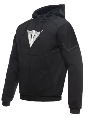 Bluza motocyklowa z kapturem Dainese Daemon-X Safety zapinana na zamek, czarno-biała