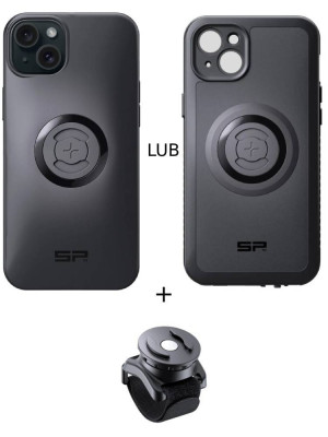 Zestaw: etui na telefon iPhone 15 Plus + uchwyt na rzep SPC+ SP Connect
