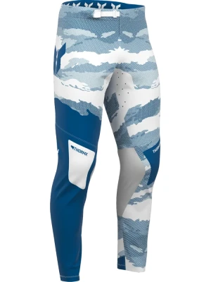 Spodnie cross Thor Sportmode Recon biało-niebieskie