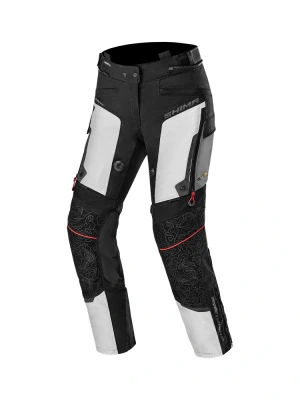 Spodnie motocyklowe damskie tekstylne Shima Tracker czarno-jasnoszare