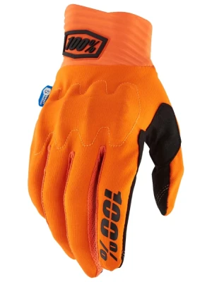Rękawice cross 100% Cognito Smart Shock pomarańczowe