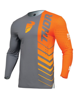 Bluza enduro Thor Prime Analog szaro-pomarańczowa