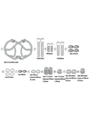 Gmole silnika Kappa BMW R 12 G/S (25-) czarne