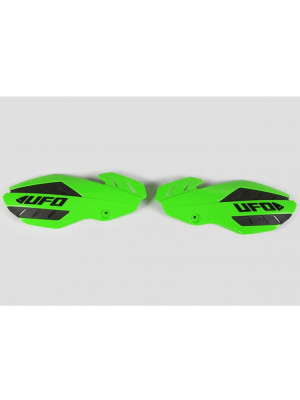 Osłony rąk (handbary) UFO do Kawasaki KXF 250 (13-20), KXF 450 (13-18) zielone