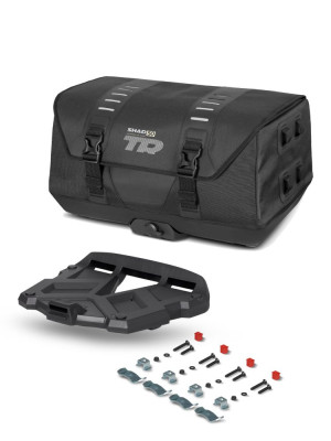 Torba na tył SHAD TR50 Terra czarna + plastikowa duża płyta montażowa [pojemność: 40 l]