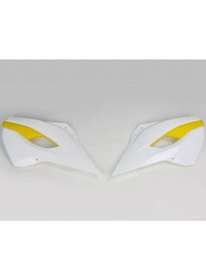 Osłony chłodnicy UFO do Husqvarna TC 125/300 (14-15), TE/TX 125/250/300 (14-16), TC 250 (16), FC 250/350/450 (14-15), FE 250/350/450/501 (14-16) biał