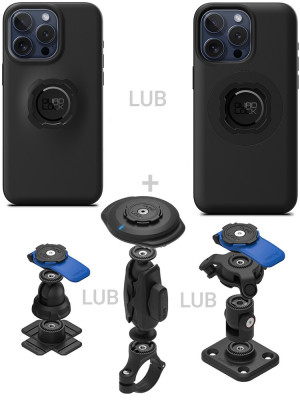Zestaw 360 Quad Lock: etui na telefon iPhone 15 Pro Max + wybrane komponenty