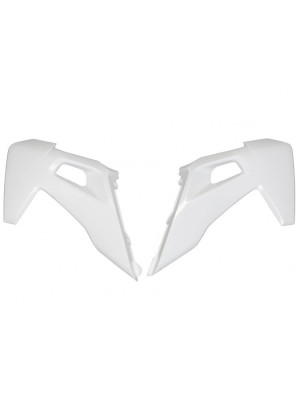 Osłony chłodnicy UFO do Husqvarna TC 125/250 (19-22), TE 150 (20-), TE-TX 250/300 (20-), FC 250/350/450 (19-22), FE 250/350/450/501 (20-) białe 040