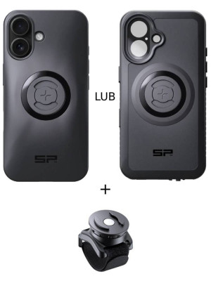 Zestaw: etui na telefon iPhone 16 + uchwyt na rzep SPC+ SP Connect