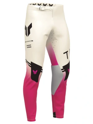 Spodnie cross Thor Sportmode Carbon biało-różowe