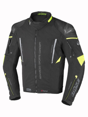 Kurtka motocyklowa tekstylna Büse Rocca czarno-neonowa