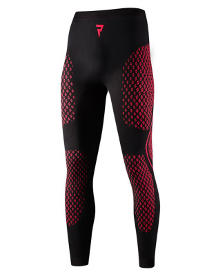 Leginsy termoaktywne Rebelhorn Therm II czarno-czerwone